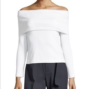 Club Monaco Off the Shoulder Top White XS